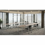 Lorell Multi-Purpose Tabletop, Laminated Rectangle Top, 24" w x 48" d x 1" Thickness, 1" h, Modern Elm (LLR66355) Each