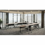 Lorell Multi-Purpose Tabletop, Laminated Rectangle Top, 24" w x 60" d x 1" Thickness, 1" h, Modern Elm (LLR66354) Each