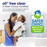 all Free Clear Liquid Laundry Detergent,, 118 fl oz (3.7 quart) (DIA47463EA) Each