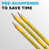 Ticonderoga X13972 Wood Pencil, Yellow Barrel, HB/#2, Broad Point, 72/Pack (DIXX139720001) Pack of 72