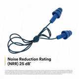 3M Earplugs, Blue (MMM3404007CT) Case of 4 Boxes
