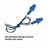 3M Earplugs, Blue (MMM3404007CT) Case of 4 Boxes
