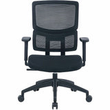 Lorell Ripley Mid Mesh-Back Chair with Articulating Lumbar Support, Black (LLR63204) Each