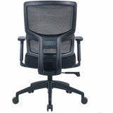 Lorell Ripley Mid Mesh-Back Chair with Articulating Lumbar Support, Black (LLR63204) Each