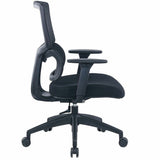 Lorell Ripley Mid Mesh-Back Chair with Articulating Lumbar Support, Black (LLR63204) Each
