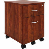 Lorell 2-Drawer Mobile File Cabinet, Cherry (LLR16239) Each