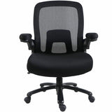 Lorell Big & Tall Flip Arm Chair, Mesh, Fabric (LLR40220) Each