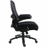 Lorell Big & Tall Flip Arm Chair, Mesh, Fabric (LLR40220) Each