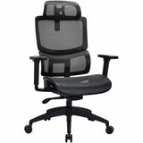 Lorell Ripley All-Mesh High-Back Chair with Articulating Lumbar Support, Black (LLR63200) Each