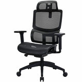 Lorell Ripley All-Mesh High-Back Chair with Articulating Lumbar Support, Black (LLR63200) Each