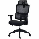 Lorell Ripley High Mesh-Back Chair with Articulating Lumbar Support, Black (LLR63202) Each