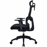 Lorell Ripley High Mesh-Back Chair with Articulating Lumbar Support, Black (LLR63202) Each
