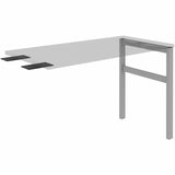 Lorell 16285 Adjustable Table Leg Bases & Returns, Silver (LLR16285) Each