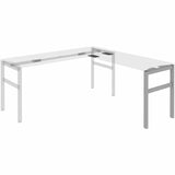 Lorell 16285 Adjustable Table Leg Bases & Returns, Silver (LLR16285) Each