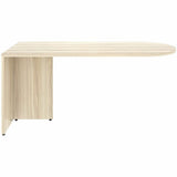 Lorell Essentials Peninsula Desk Box 1 of 2, 1" Thickness Table Top, 29.5" Height x 66" Width x 30" Depth, Modern Elm (LLR66314) Each