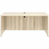 Lorell Essentials Credenza Shell, 1" Thickness Table Top, 29.5" Height x 66" Width x 24" Depth, Silver Brush, Modern Elm (LLR66312) Each