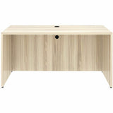 Lorell Essentials Credenza Shell, 1" Thickness Table Top, 29.5" Height x 60" Width x 24" Depth, Silver Brush, Modern Elm (LLR66313) Each