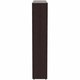 Lorell Essentials Espresso Laminate Bookcase, 36" Width x 12" Depth x 60" Height, Espresso (LLR18250) Each