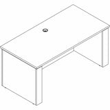 Lorell Essentials 72" Sit-to-Stand Desk Shell, 1" Thickness Table Top, 49" Height x 72" Width x 29" Depth, Modern Elm (LLR66307) Each