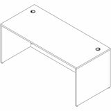 Lorell 66303 Essentials Retangular Desk Shell, Assembly Required, Modern Elm (LLR66303) Each