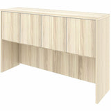 Lorell Essentials 3-Door Stack-On Hutch, 36" Height x 60" Width x 15" Depth, Modern Elm (LLR66318) Each