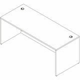 Lorell Essentials Retangular Desk Shell, 29.50" Height x 70.90" Width x 29.50" Depth, Modern Elm (LLR66302) Each