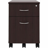Lorell 2-Drawer Mobile File Cabinet, Espresso (LLR18247) Each