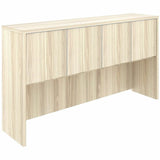 Lorell Essentials 4-Door Stack-On Hutch, 36" Height x 66" Width x 15" Depth, Modern Elm (LLR66317) Each