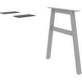 Lorell 16291 Adjustable Table Leg Bases & Returns, Silver (LLR16291) Each