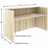 Lorell Essentials Front Reception Desk, 1" Thickness Table Top, 42.5" Height x 72" Width x 36" Depth (LLR66325) Each
