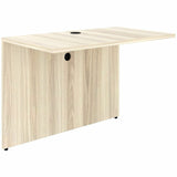 Lorell Essentials Rectangular Bridge, 1" Thickness Table Top, 29.5" Height x 42" Width x 24" Depth, Modern Elm (LLR66324) Each