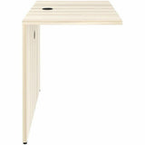 Lorell Essentials Rectangular Bridge, 1" Thickness Table Top, 29.5" Height x 42" Width x 24" Depth, Modern Elm (LLR66324) Each