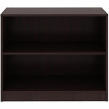 Lorell Essentials Espresso Laminate Bookcase, 36" Width x 12" Depth x 30" Height, Espresso (LLR18249) Each