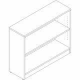 Lorell Essentials Espresso Laminate Bookcase, 36" Width x 12" Depth x 30" Height, Espresso (LLR18249) Each