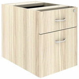Lorell Essentials Fixed Hanging File Pedestal, 21" Height x 16" Width x 22" Depth, Modern Elm (LLR66330) Each