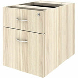 Lorell Essentials Fixed Hanging File Pedestal, 21" Height x 16" Width x 22" Depth, Modern Elm (LLR66330) Each