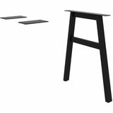 Lorell 16288 Adjustable Table Leg Bases & Returns, Black (LLR16288) Each