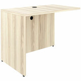 Lorell Essentials Rectangular Return Shell, 1" Thickness Table Top, 29.5" Height x 42" Width x 24" Depth, Modern Elm (LLR66321) Each