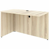Lorell Essentials Rectangular Return Shell, Rectangle, 1" Thickness Table Top, 29.5" Height x 48" Width x 24" Depth Return Shell, Material: Laminate, Metal, Finish: Modern Elm (LLR66320) Each