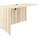 Lorell Essentials Rectangular Return Shell, Rectangle, 1" Thickness Table Top, 29.5" Height x 48" Width x 24" Depth Return Shell, Material: Laminate, Metal, Finish: Modern Elm (LLR66320) Each