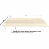 Lorell Essentials Modular Conference Table Top, 1" Height x 59" Width x 47" Depth, Modern Elm (LLR16325) Each