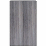 Lorell 5-Shelf Weathered Charcoal Laminate Bookcase, 36" Width x 12" Depth x 60" Height, Weathered Charcoal (LLR69631) Each