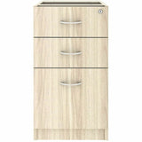 Lorell Essentials 3-Drawer Fixed Pedestal File Cabinet, Modern Elm (LLR66331) Each