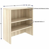 Lorell Essentials Stack-On Bookshelf, Stackable, Modern Elm (LLR66334) Each