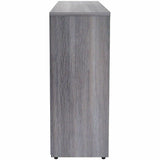Lorell 2-Shelf Weathered Charcoal Laminate Bookcase, 36" Width x 12" Depth x 30" Height, Weathered Charcoal (LLR69630) Each
