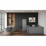 Lorell Weathered Charcoal Laminate Desking, 29.5" Height x 42" Width x 24" Depth (LLR69529) Each