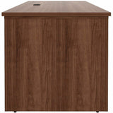 Lorell Essentials 60" Sit-to-Stand Desk Shell, 49" Height x 60" Width x 29" Depth, 1" Thickness Top, Walnut (LLR69640) Each