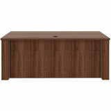 Lorell Essentials 72" Sit-to-Stand Desk Shell, 49" Height x 72" Width x 29" Depth, 1" Thickness Top, Finish: Walnut (LLR69642) Each