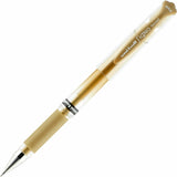 uniball Gel Impact Metallic Ink Pen, Gold, Metallic Ink, 1 mm Bold Pen Point, Gel-based, 12/Dozen (UBC60767) 1 Dozen