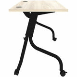 Lorell 60" x 23.6" Modern Elm/Black Flip-Up Training Table (LLR66376) Each